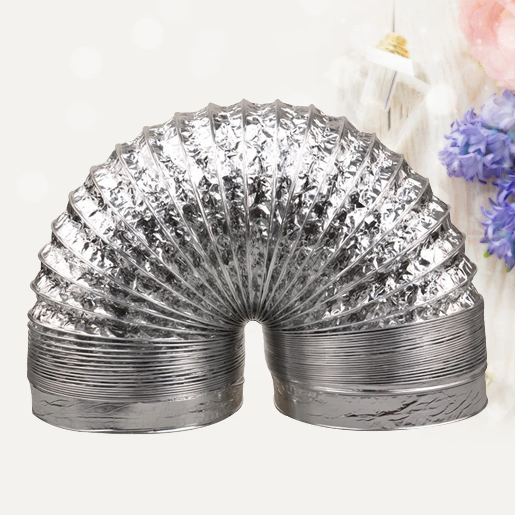 

High Temperature Resistant Aluminum Foil Air Pipe Heating Cooling Ventilation Hose Supply Duct Flexible Exhaust Fan