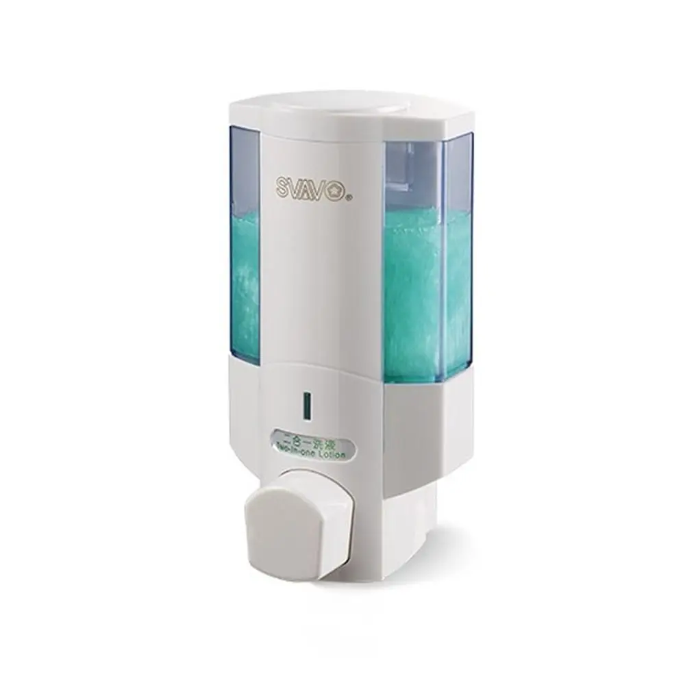 Manual Press Wall Mounted Soap Dispenser Large Capacity Refillable Lotion Soap Container 350ml Space Saving