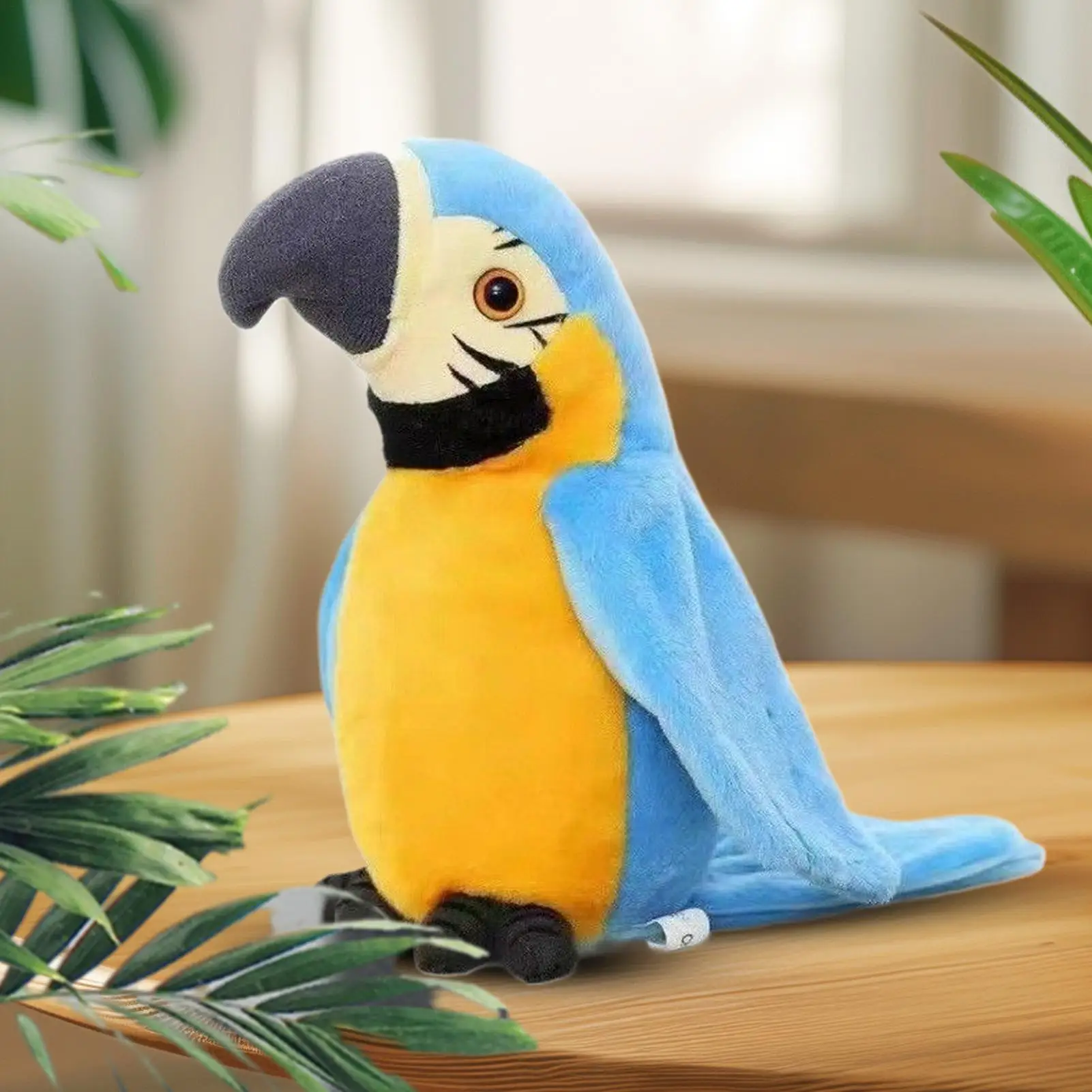 Brinquedo pássaro chirping pássaro gato brinquedo com asas batendo e música eletrônico animal interativo para animais de estimação crianças mesa entretenimento