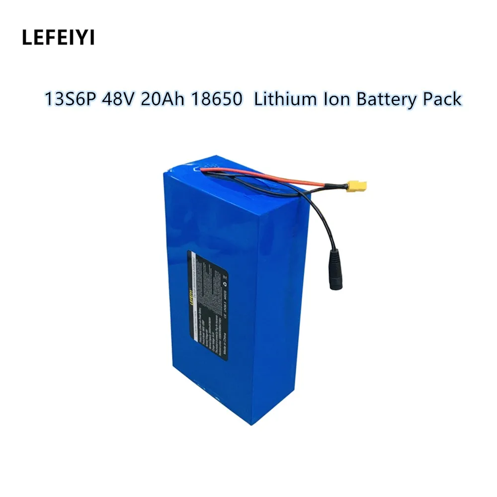 48v 20ah 13s6p Lithium Battery 48v 20000 mAh 2000w with 50a BMS