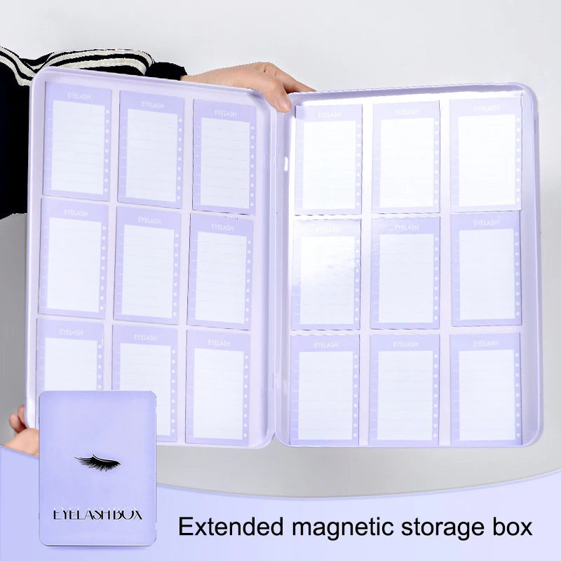 Empty Fake Eyelash Storage Box Reusable False Eyelash Holder Case For Women Professional Container Travel Pallet Lash Holder
