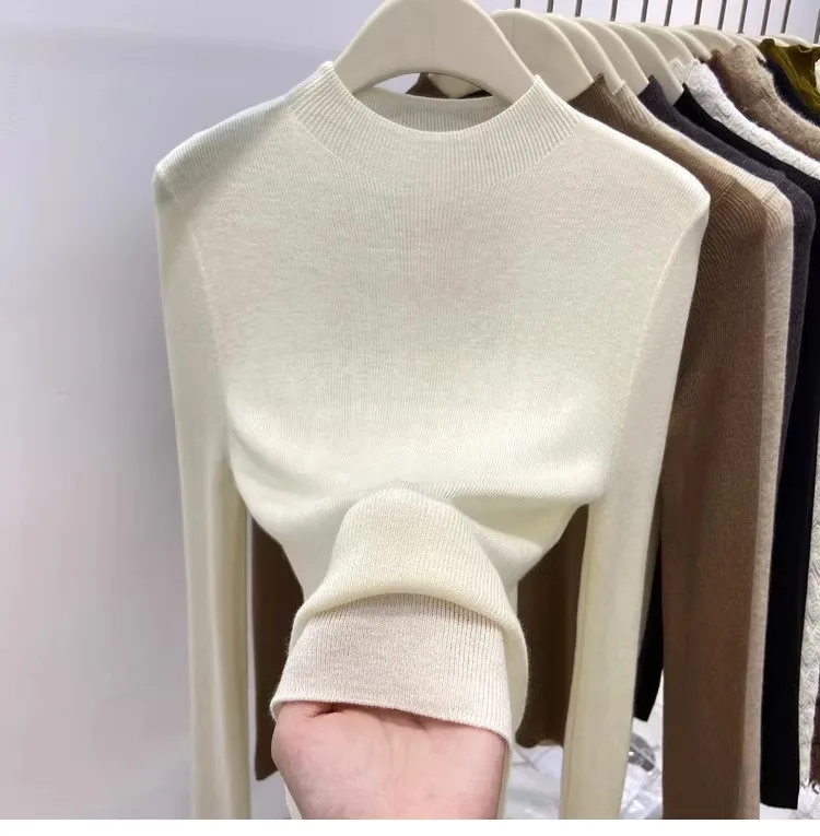 Autumn Winter Turtleneck Sweater Women 2026 Solid Slim Pullover Warm Casual Jumpers Korean Fashion Knitwear Base Layer Tops