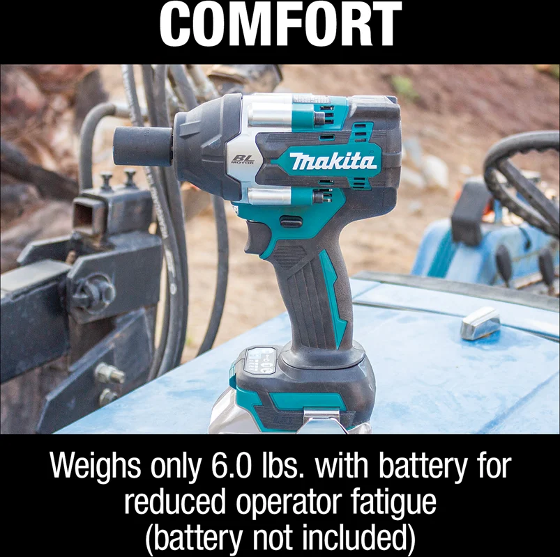 Makita DTW700 18V bezkartáčový elektrický utahovák Akumulátorová vrtačka/šroubovák Elektrické nářadí s vysokým točivým momentem Momentový klíč, dobíjecí - náhled 4