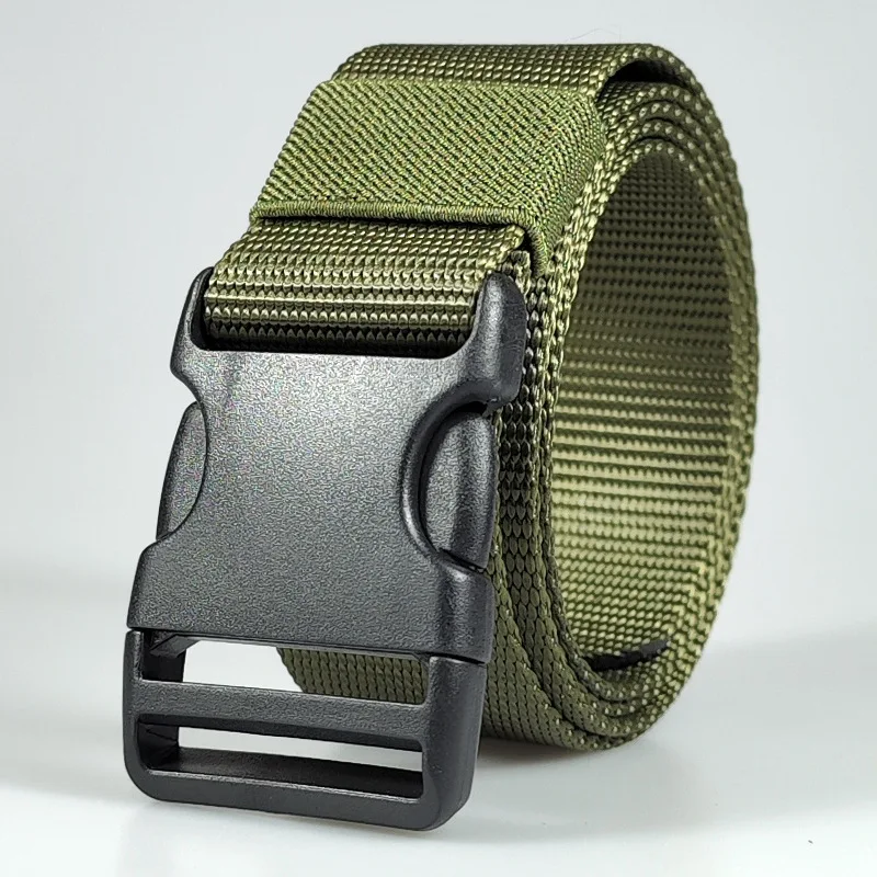 Cintura metallica cintura tattica in nylon da uomo cintura per pantaloni da allenamento militare per allenamento all'aperto giovanile