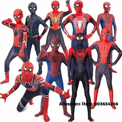 Spiderman Cosplay Costume Jumpsuit Spider-man Costume Superhero Bodysuit Spider Man Suit Halloween Costumes for Child Kids Adult