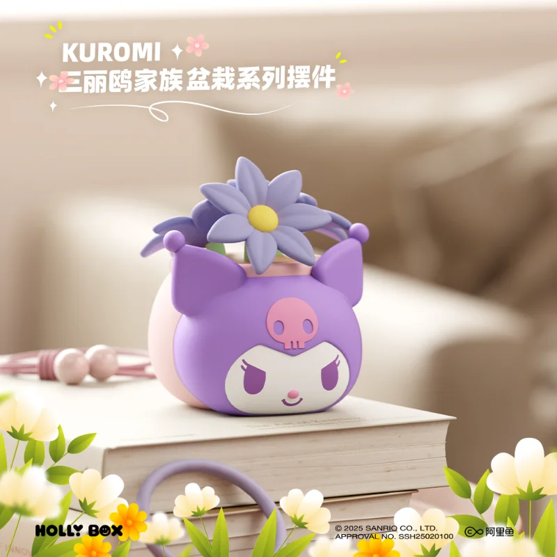 

Genuine Sanrio Potted Series Katie Culomy Desktop Ornaments Storage Box Decoration Figure Cartoons Anime Student Essentials