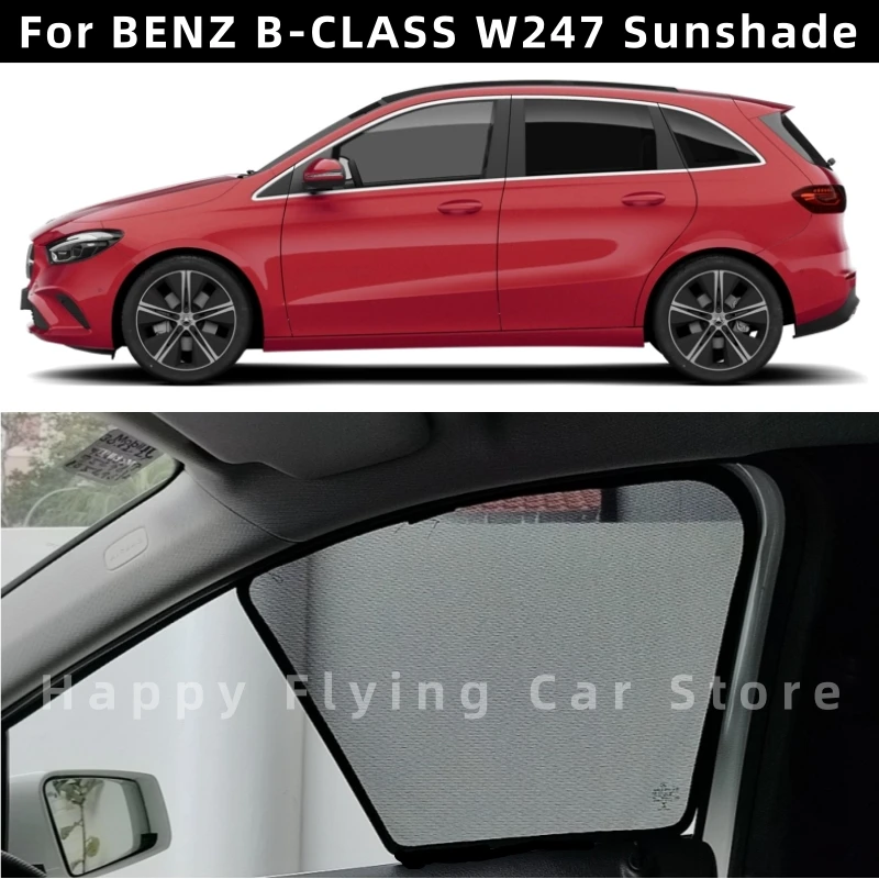 

Suitable for Benz B CLASS W247 2020+ car window sunshade,front and side door sun baffle,mesh curtain