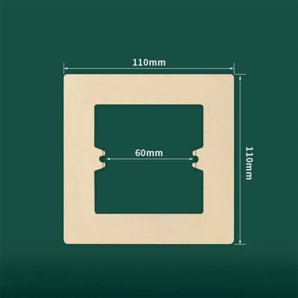 Decorative Frame Switch Socket Panel Elegant Colors Everyday Use Hassle-Free Upgrade Modern Home Decor Tool Part