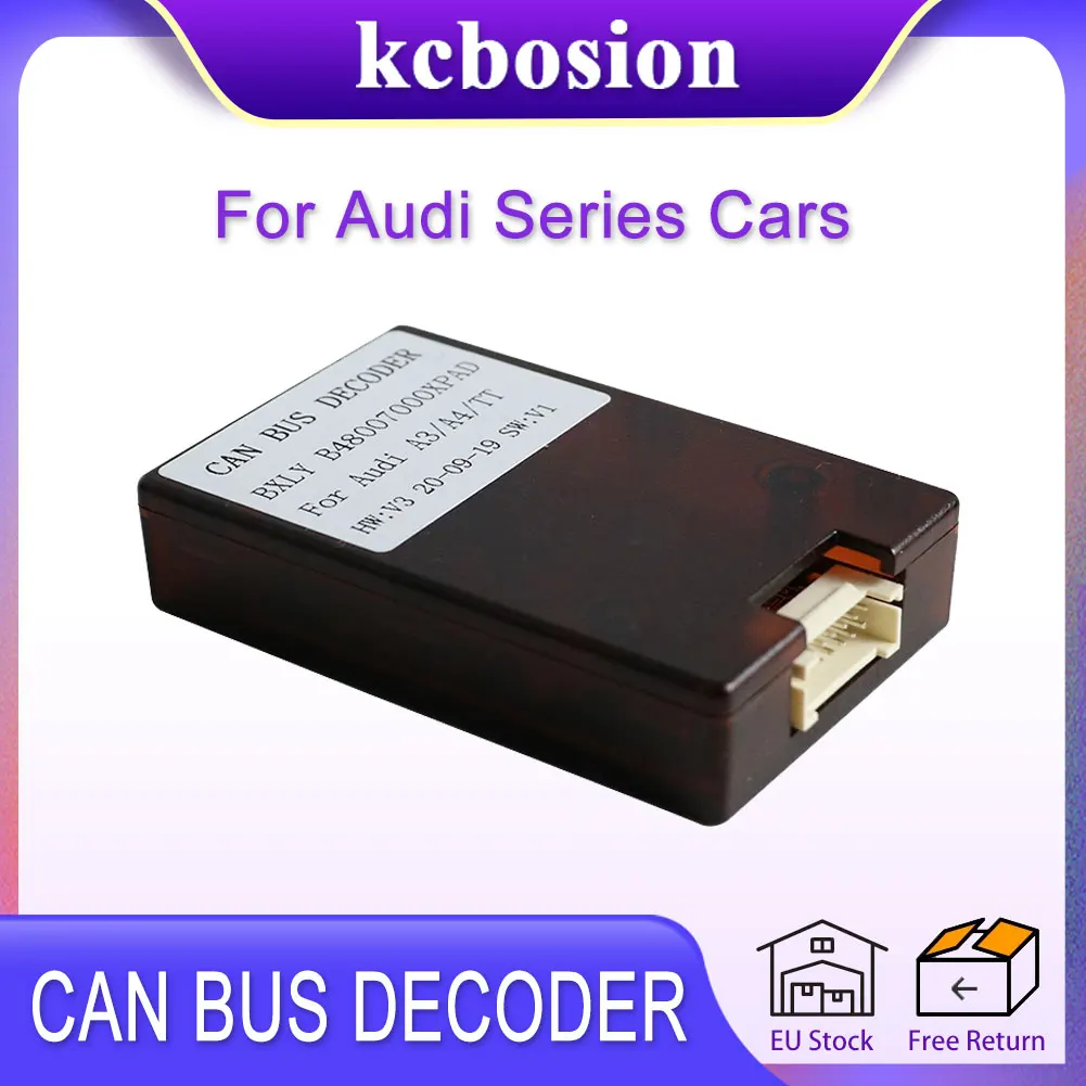 Kcbosion Car Radio Stereo Canbus Box For Audi A3/S3 2003-2013 A4/S4 2002-2008 TT 2006-2012 Android 2 din /1 din