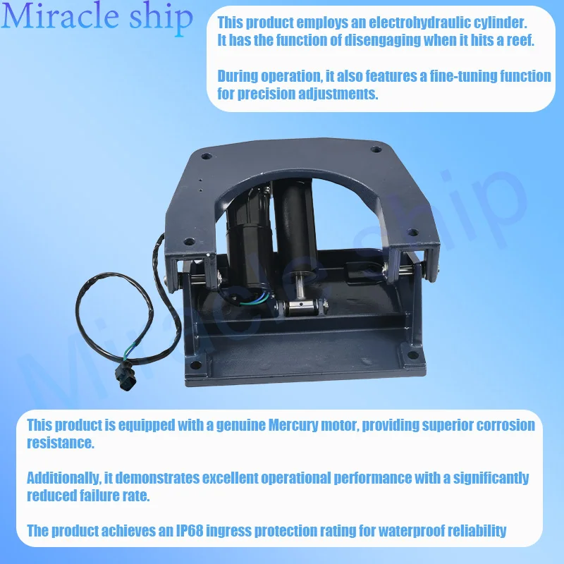 Hydraulic Lift for Outboard Power Lift Engine 90HP Electric Power Tilt Trim Jack Plate Tilting Device Lifting Bracket
