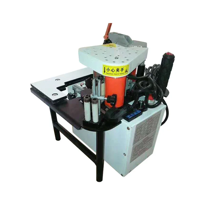 

Small manual portable woodworking curve edge banding machine for home decoration