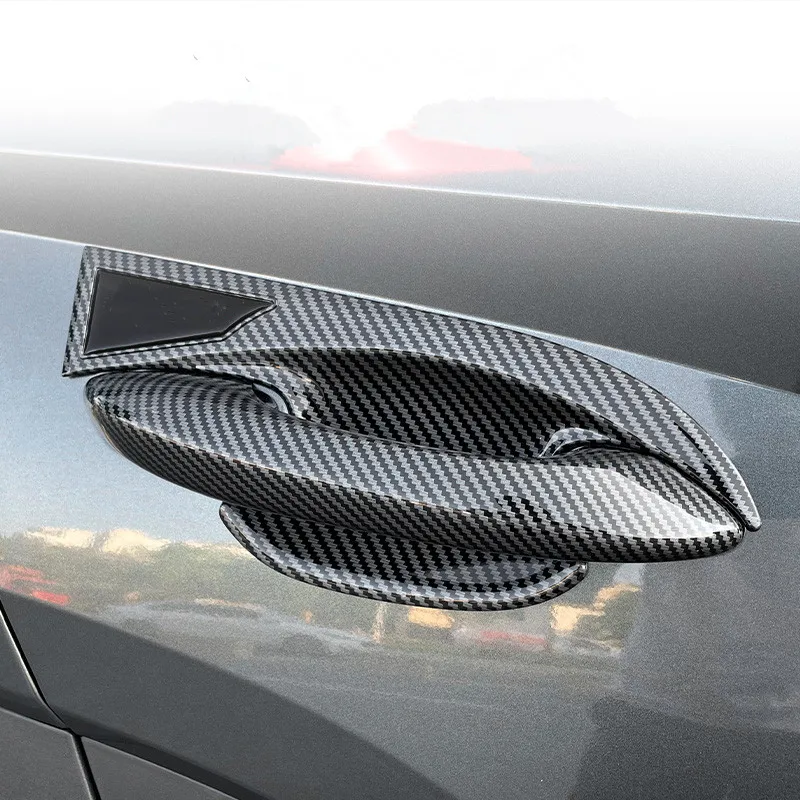 FOR HYUNDAI TUCSON L 2021-2023 Car door handle cover door bowl carbon fiber protection stickers car decorative accessories