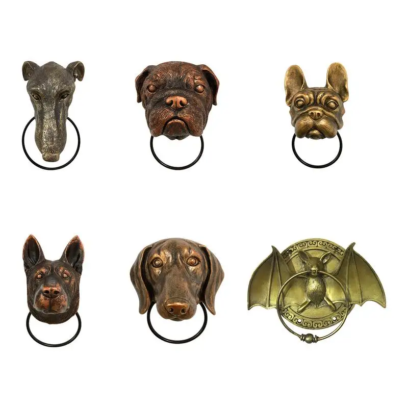 Resin Door Knocker Easy Clean Large Attractive Sculpture Door Knocker Gate Knocker For Front Door Decorating Supplies