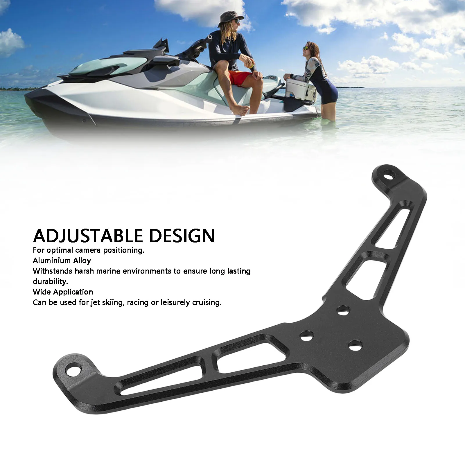 Outdoor Camera Mount Holder Kit Adjustable Boat Camera Support Bracket Kit Replacement for Sea-Doo GTX RXT