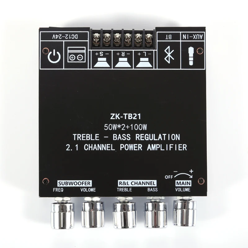 مضخم صوت Placa amplificadora ZK-TB21 بلوتوث 5.0 50 وات * 2 + 100 وات 2.1 كانياس دي بوتينيا أوديو أستيريو أمنخ أمبير TPA3116D2