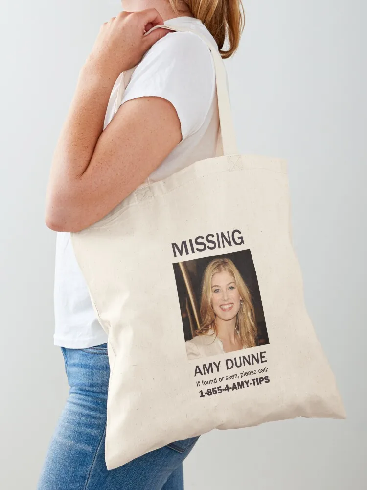 

MISSING - AMY DUNNE (GONE GIRL) Tote Bag tote bags men Eco bag shopper bags for women Lady bag