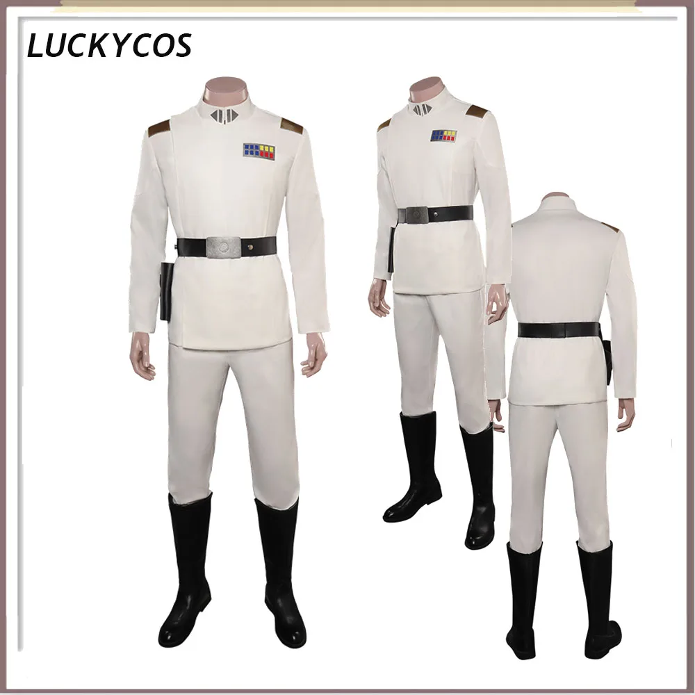 

Мужской костюм для косплея Thrawn на Хэллоуин, бриджи, ремни, наряды для взрослых, кино, космос, боевой, ролевые игры, Униформа, женский костюм