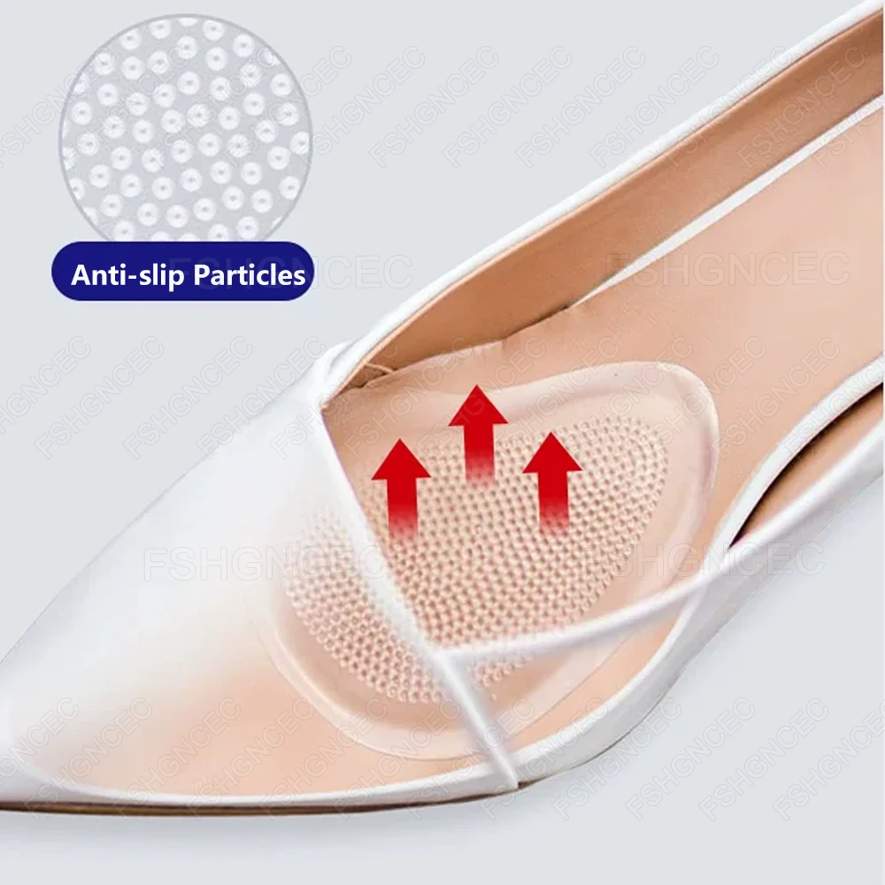 6Pcs Silicone Metatarsal Pads for Shoes Non-Slip Self-Adhesive Forefoot Insert Cushion Pad Reduce Foot Pain and Provide Supports