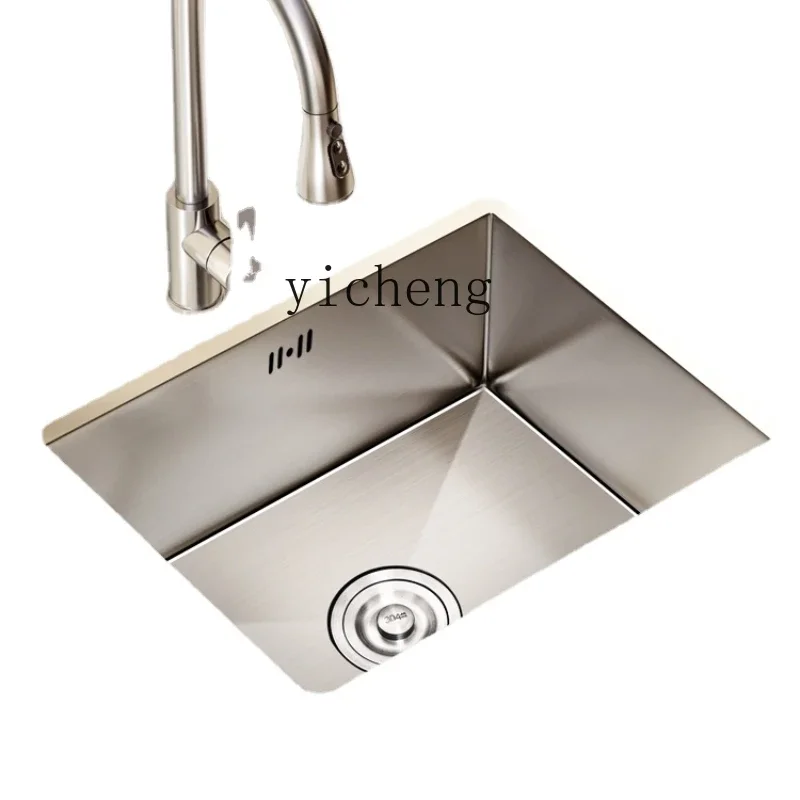 

Xl Kitchen 304 Stainless Steel Sink Single Sink Drop-in Sink Bar Counter Balcony Washing Basin Mini