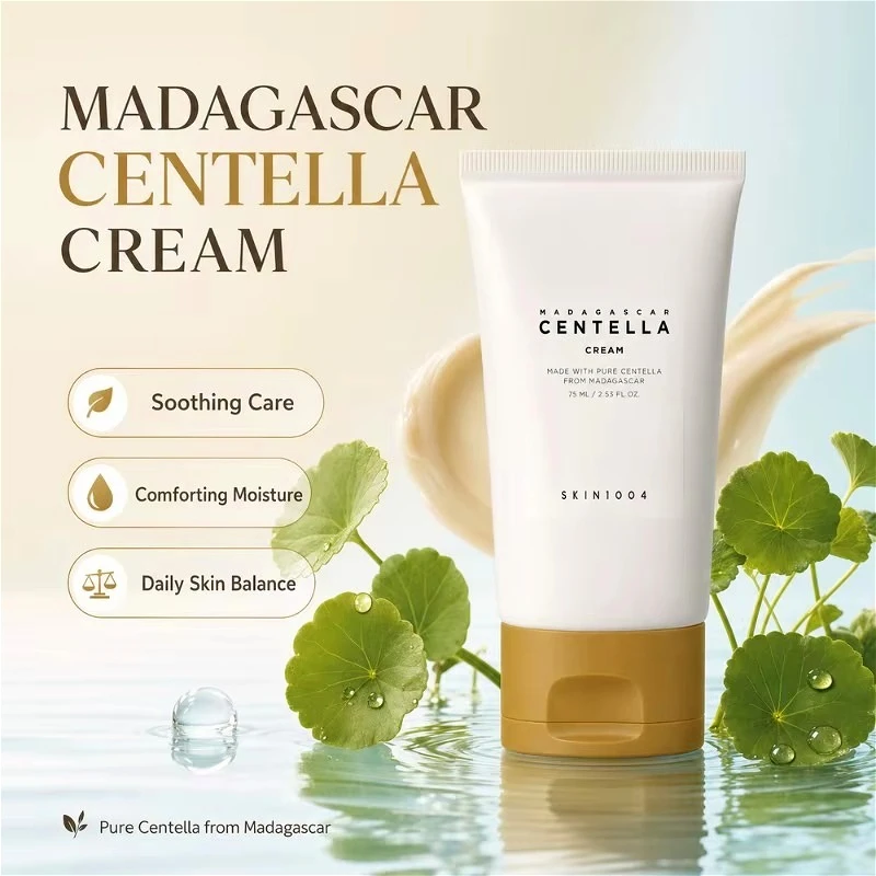 Korean Madagascar Centella Asiatica Brightening Soothing Cream Anti-Aging Face Moisturizer Cream Daily Skincare Beauty Products