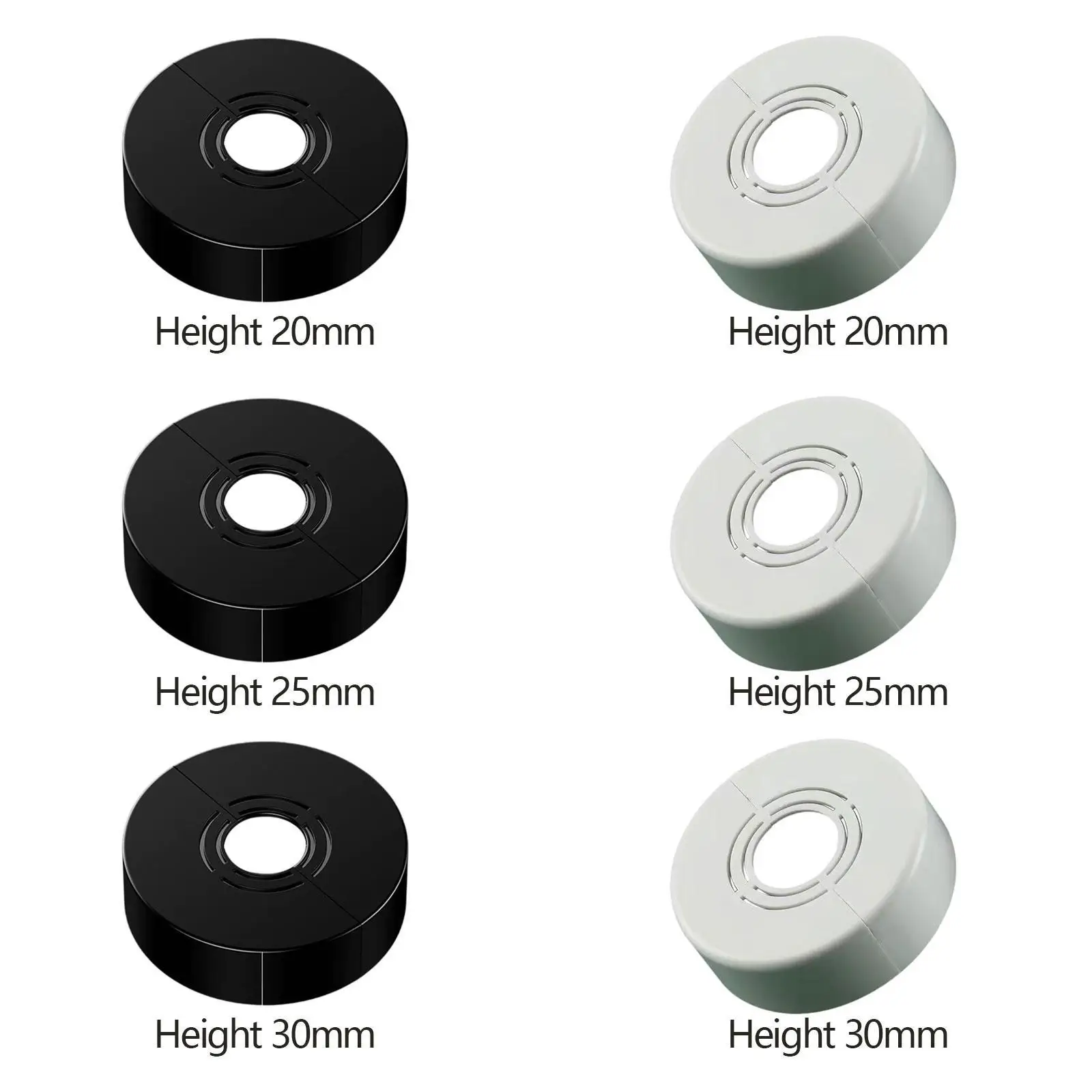 Escutcheon Cover Adjustable Shower Faucet Decorative Cover Split Flange Cover for Gas Pipe Sprinkler Shopping Mall Sinks Home