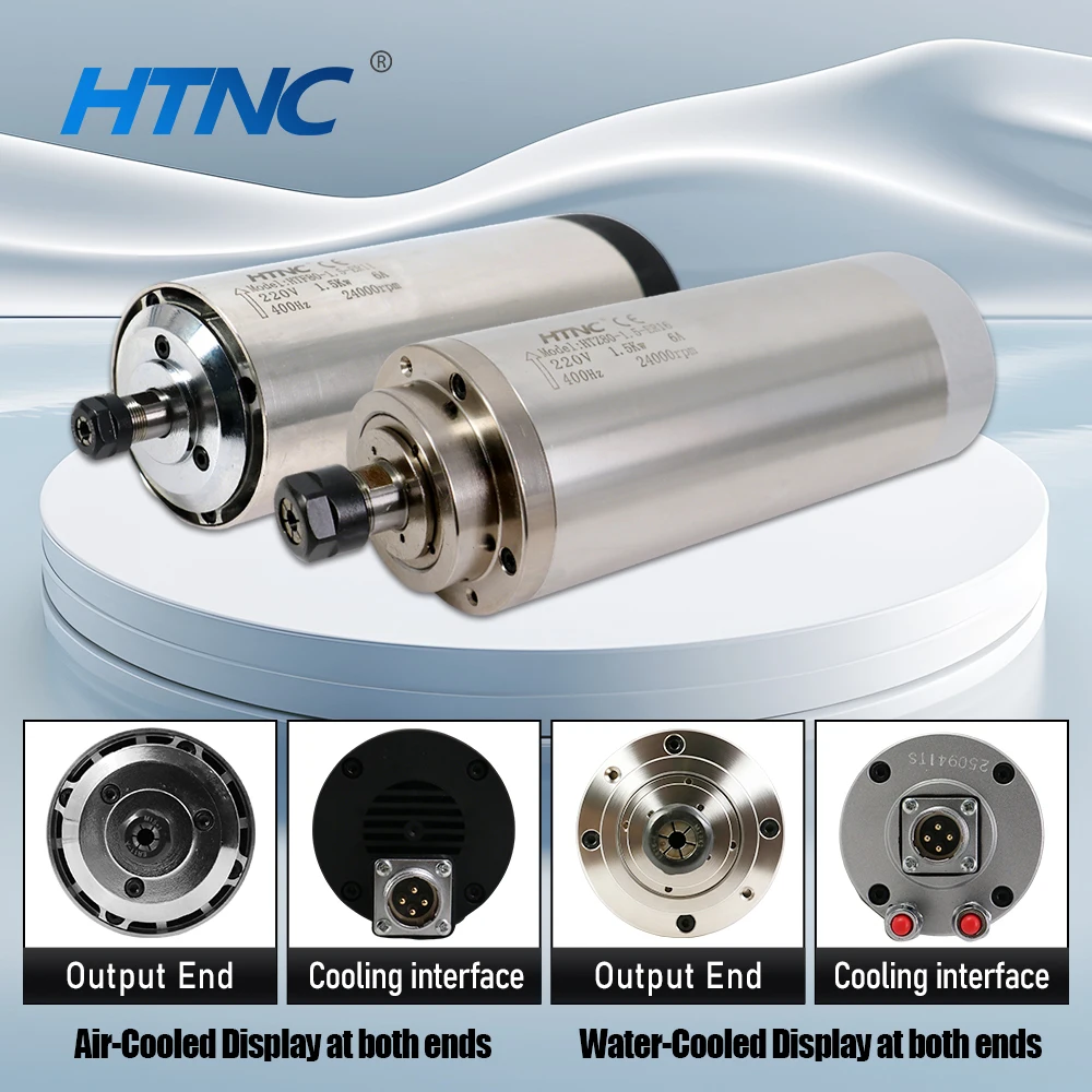 2026 New 1500w Spindle Motor For wood aluminium soft metal ER16 400hz 24000rpm 1.5kw AC100-120V 200-240V 0.6Nm For Milling