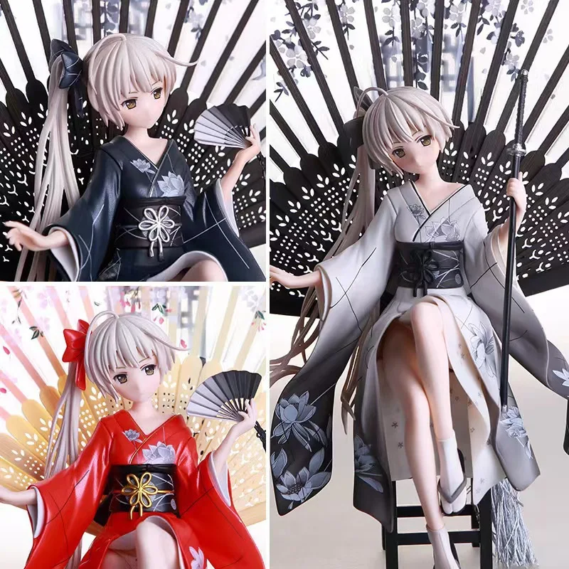 22cm Yosuga No Sora Figure Kasugano Sora Pvc Action Anime Collection Peripherals Doll Model Toys Kimono Sora Figure For Kid Gift