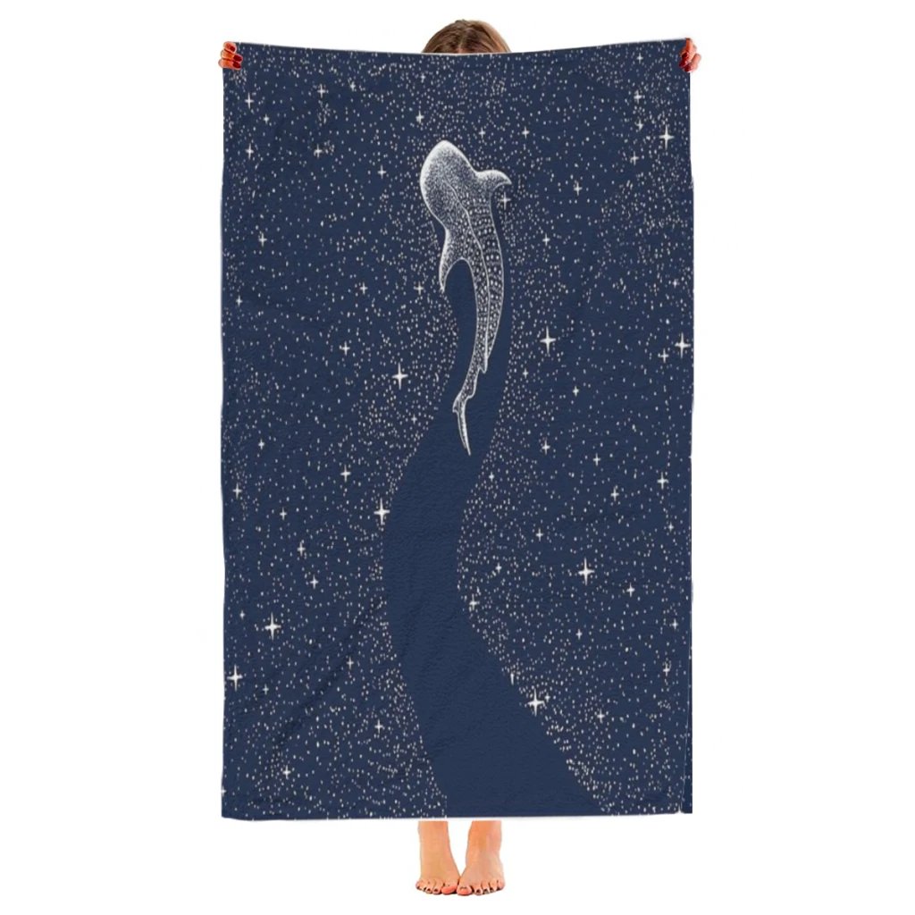 Microfiber Beach Towel Star Eater Print Quick Dry Sandless Beach Blanket Soft Comfortable for Men Women Camping Pool Towel