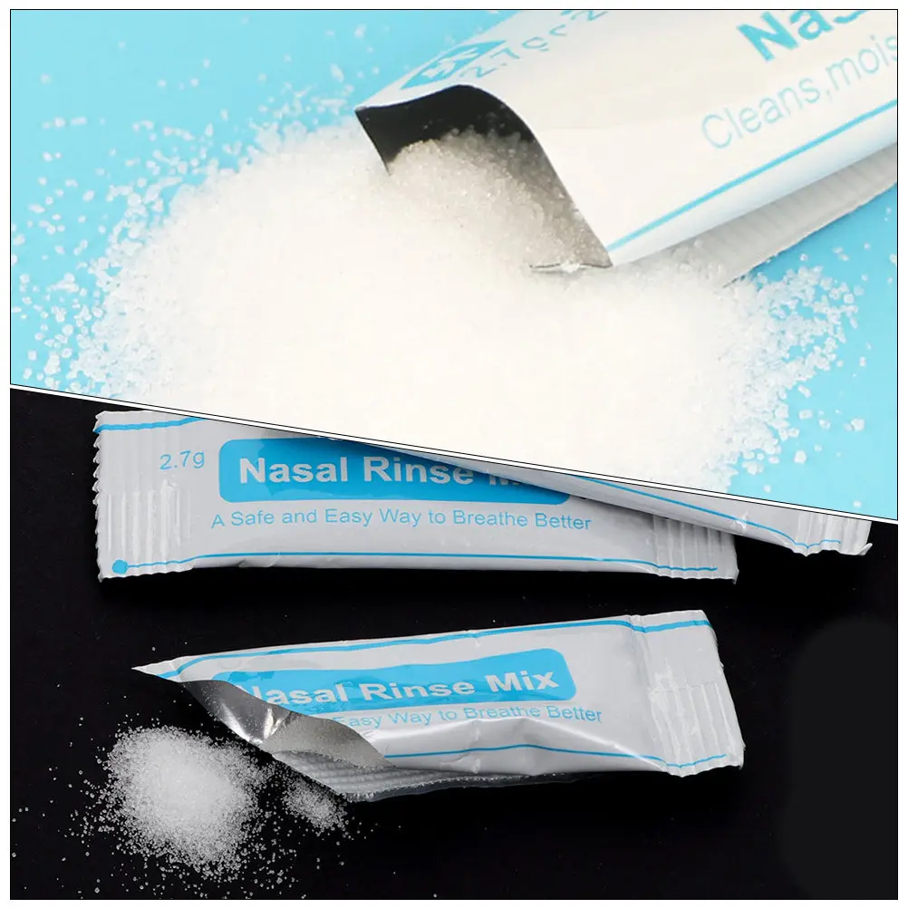 Rinse Salt Packets Daily Nasal Care Cleaning Dust Haze Protection Instant Nose Wash Mix Solid Salt Tool Nasal Cleaning
