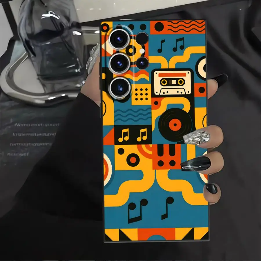 Funda Handyhülle für Samsung Galaxy S26 Ultra S23 S21 FE S20 Ultra Note 20 8 9 10 S25 Plus S10 S9 S24 „Cool Music Is My“ Design – Detail 2
