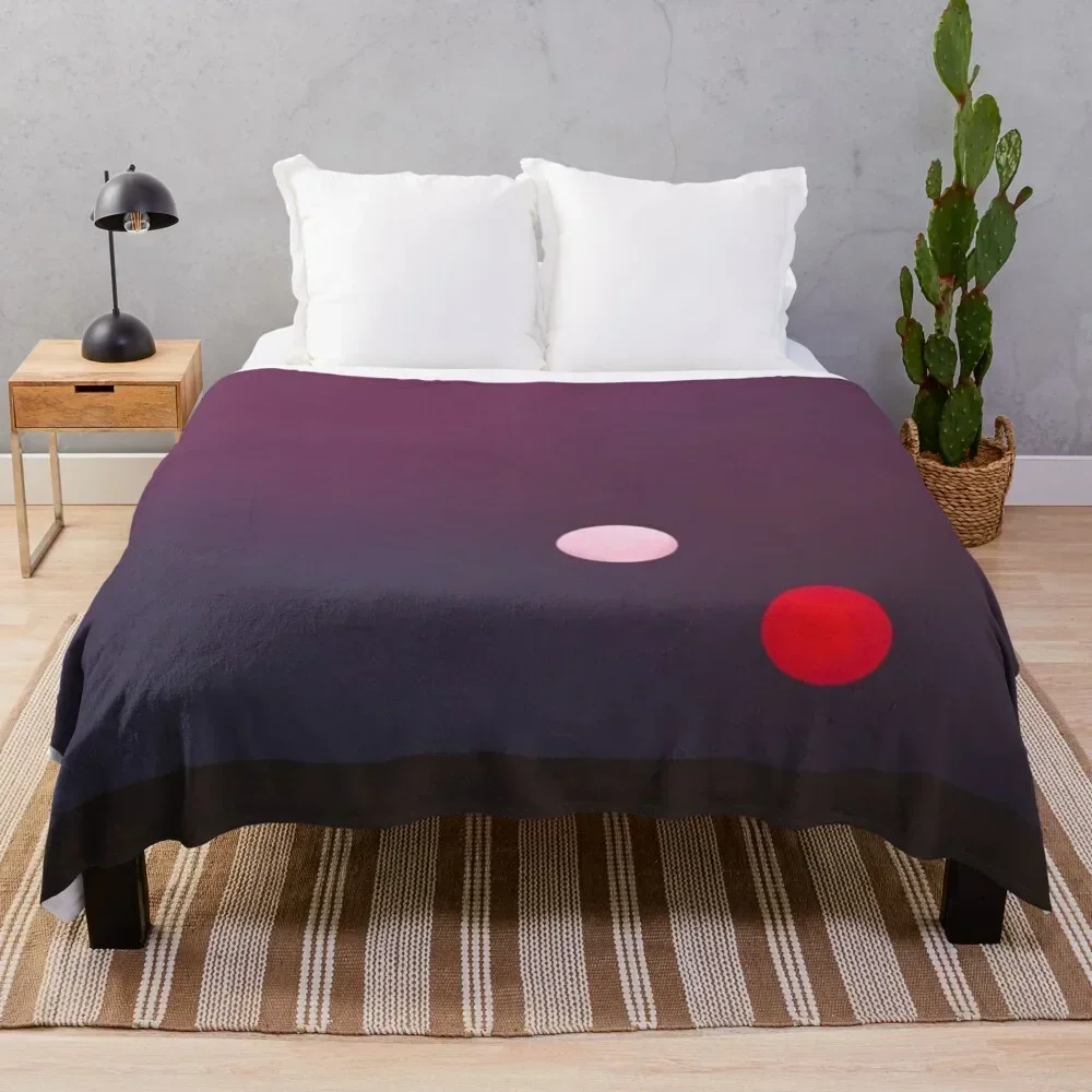 

Sunset on Tatooine Throw Blanket Lightweight Warm Blanket for Indoor Outdoor Use