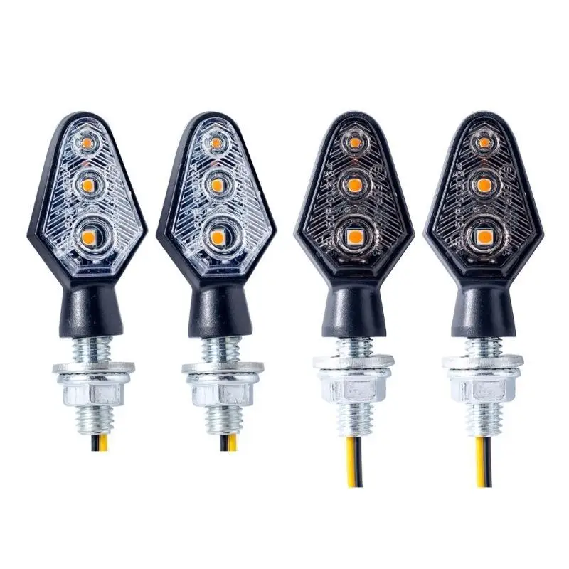 

31BC Versatile LED Motorcycle Directional Lights, 3 Bulbs, 3000K, IP67 Waterproof, Suitable for Various Motorbike Models 2pcs