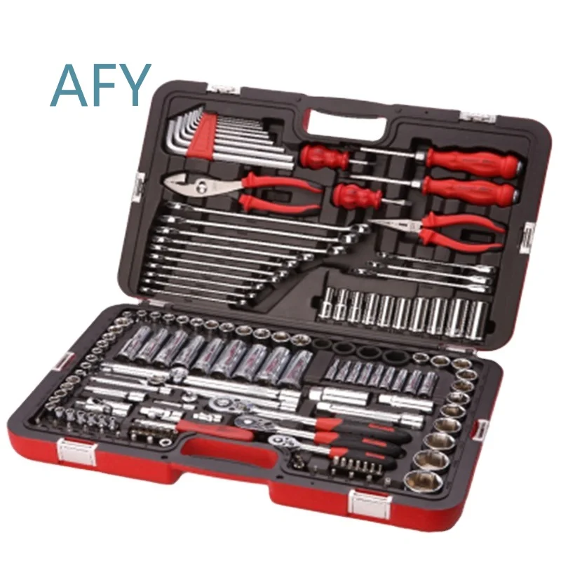 Stanley Mechanic Tools Automotive 150 Pcs Car Repair Tool Ratchet Socket Spanner Set for Car Repair for Auto Repair Tools for