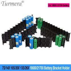 Turmera 18650 21700 Support de batterie 5S 7S 10S 13S Support Entretoise Assembler pour 12V 36V 48V Vélo Électrique ou Batterie e-scooter Utilisation