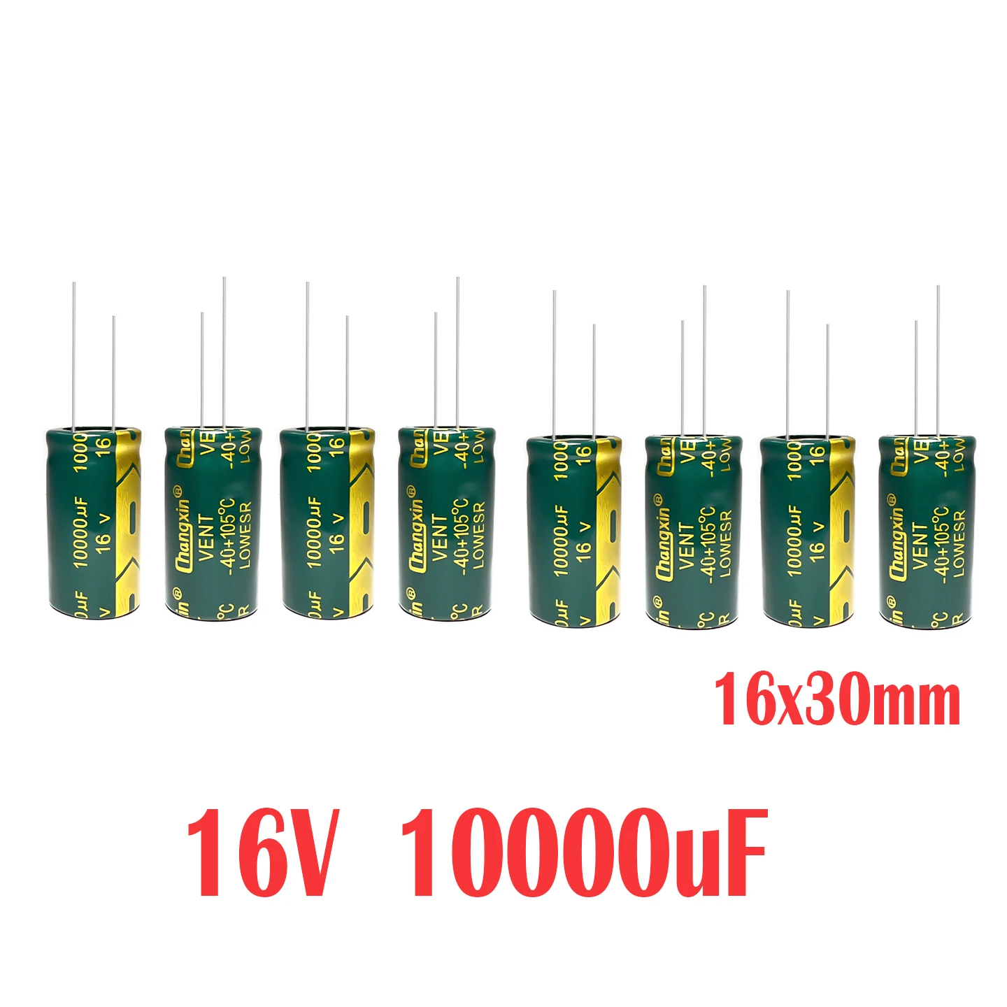 

(10PCS) 16V10000UF 16X30mm High-Frequency Low-Resistance Electrolytic Capacitor 10000UF 16V