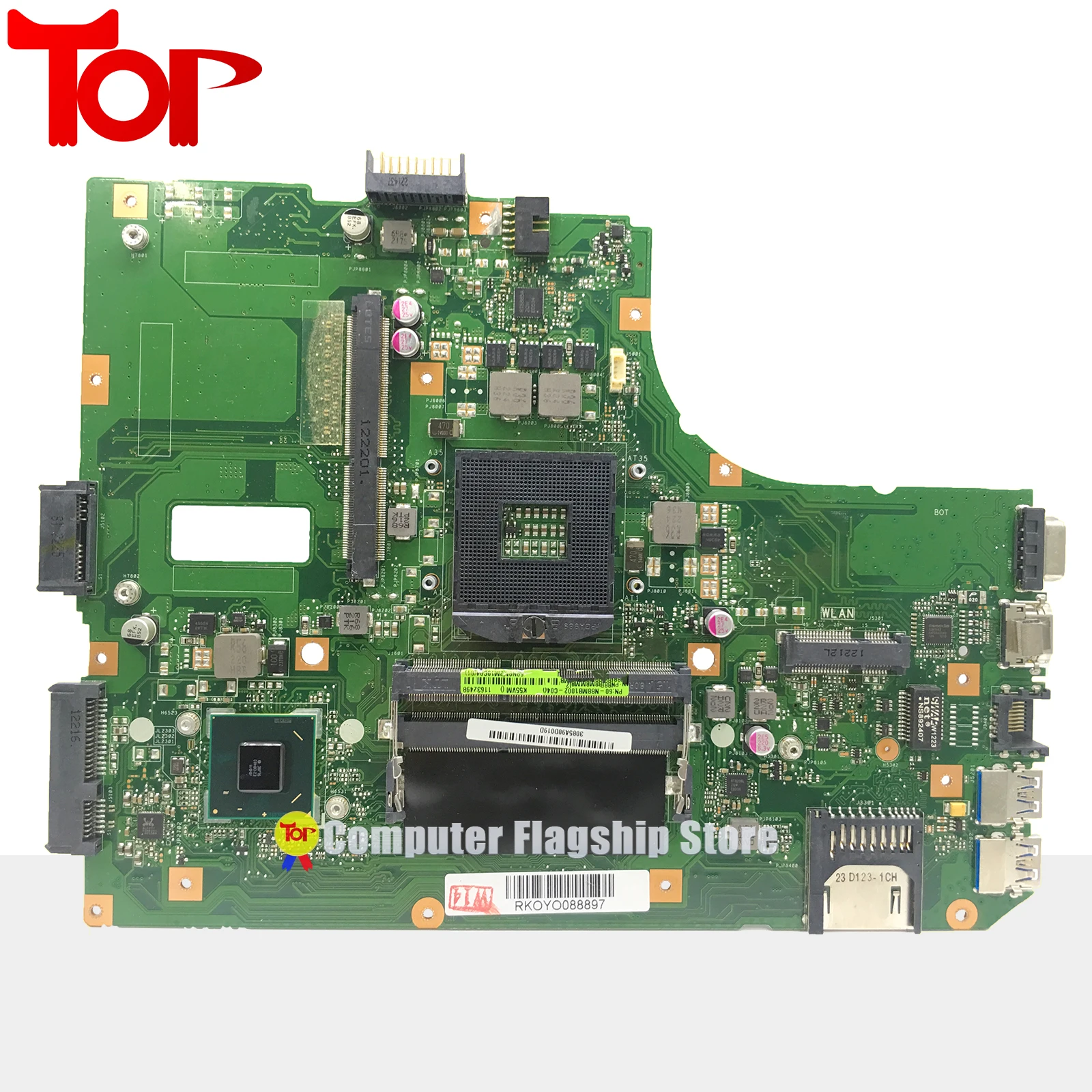 KEFU K55VM Laptop Motherboard For ASUS K55VJ A55V K55V R500V Mainboard 100% Working