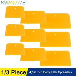 Espalhadores reutilizáveis do enchimento do corpo para aplicar enchimentos, automotivo, vidraceiros, esmalte, calafetas e pintura, 4 