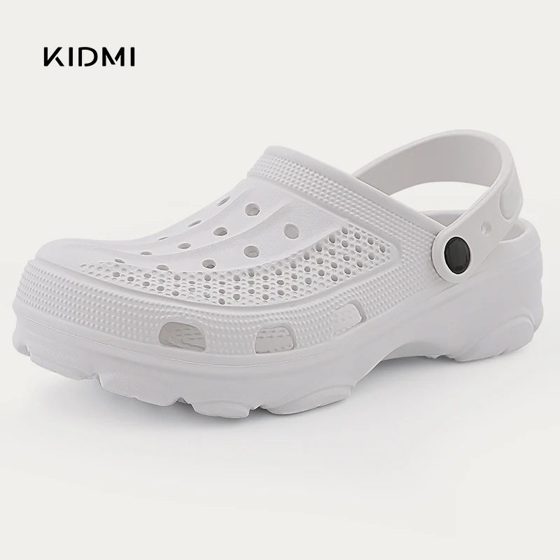 

Kidmi Summer Women's Clogs Sandals Men's Deep Heel Garden Shoes Outdoor Holes Waterproof Beach Shoes with Arch Support EVA Shoes