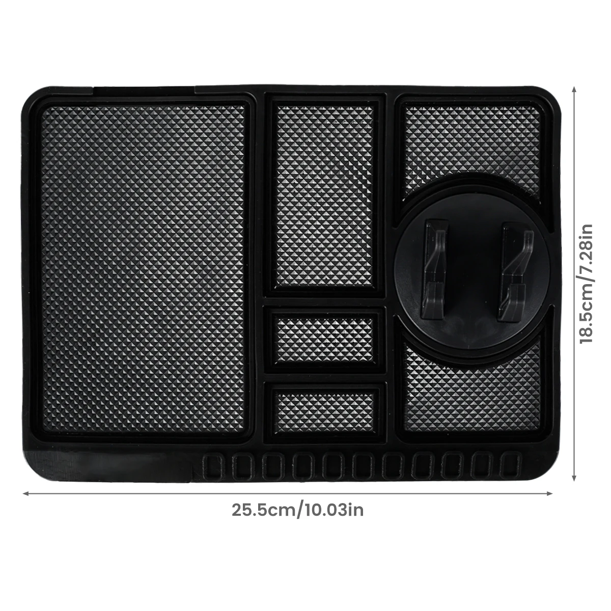 2/1PC Universal Car Dashboard Storage Box Silicone Anti-slip Center Consoles Organizer Tray Car Interior Accessories with Number