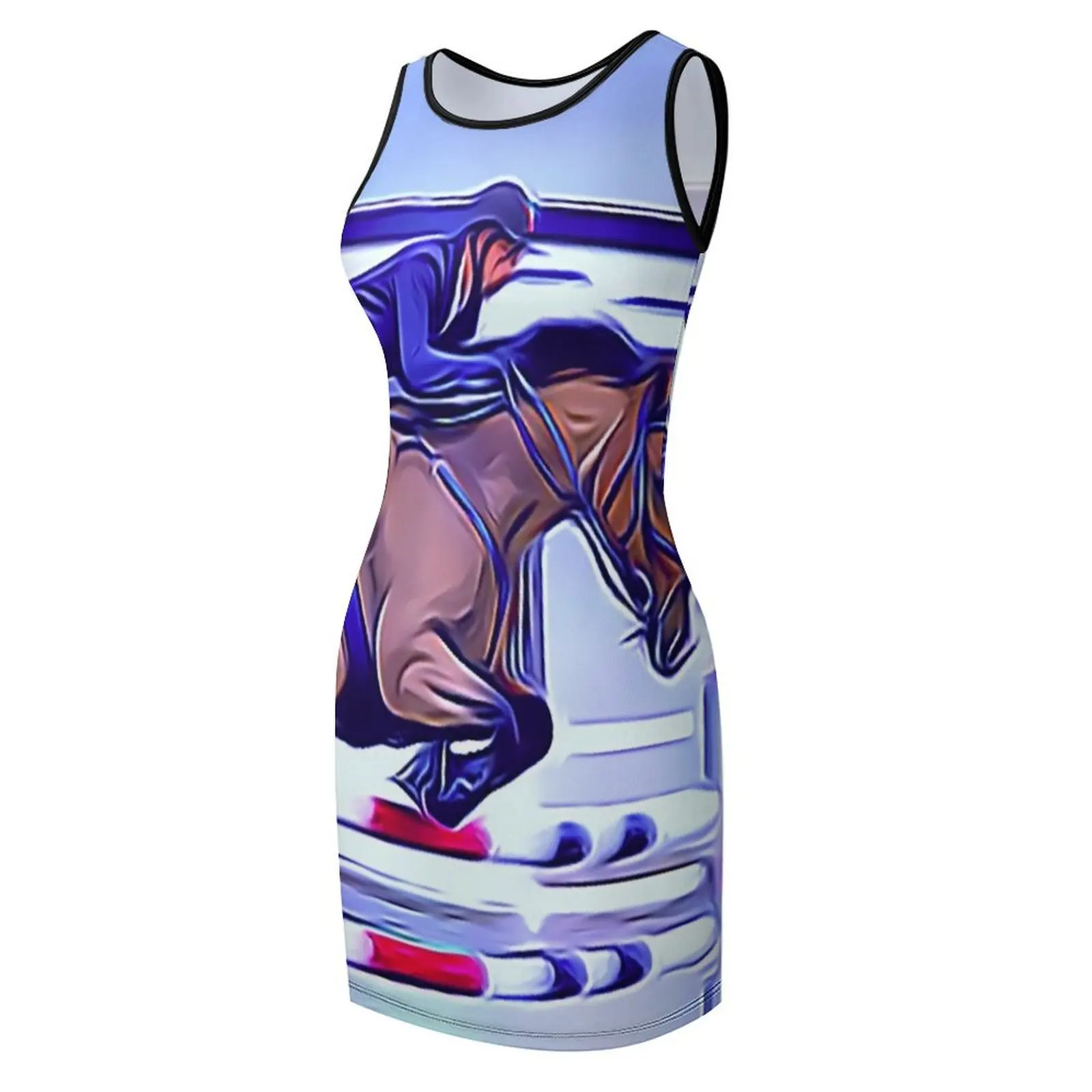 Steeplechase Horse Race Senza maniche Vestito estivo da donna Abiti estivi 2025 Abito da festa da donna di lusso da ballo serale