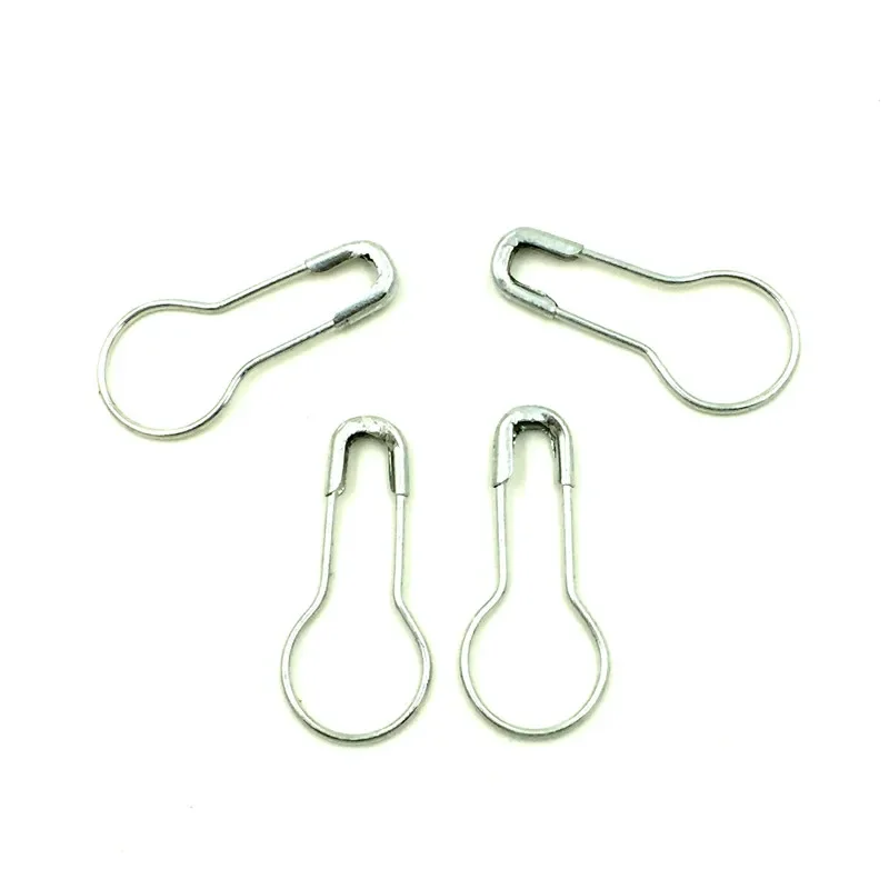 2500Pcs/lot Wholesale Metal Flask Bulb Gourd Pear Shape Silver Tone Safety Pins Jewelry Making Needles Accessories 21x9.5mm