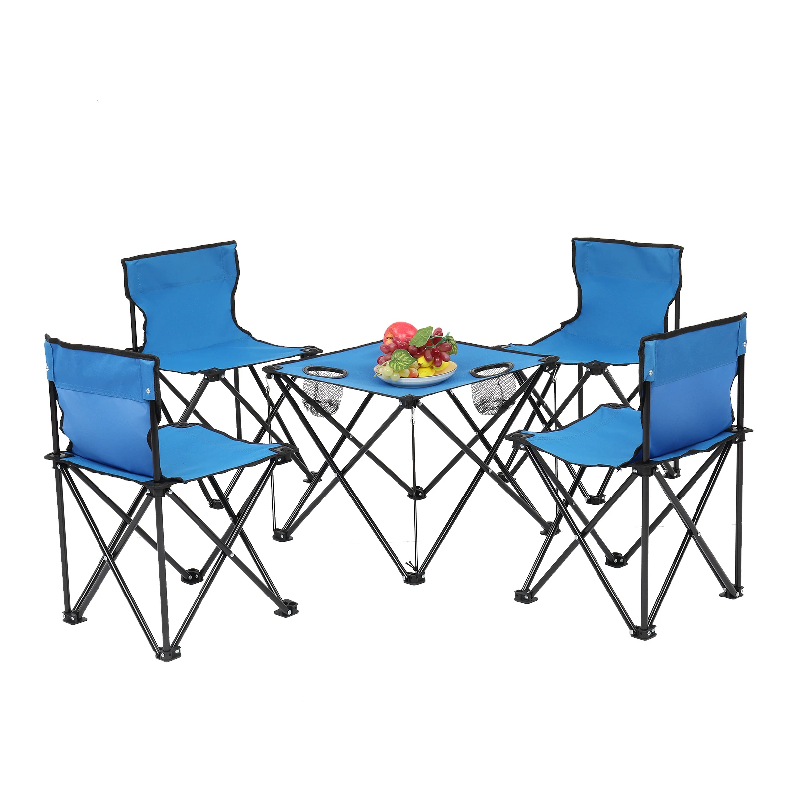 

Outdoor Folding Chair and Table Set Lightweight Portable Camping Fishing Chairs Beach Moon For Relax Tourist Pool Garden Lounger