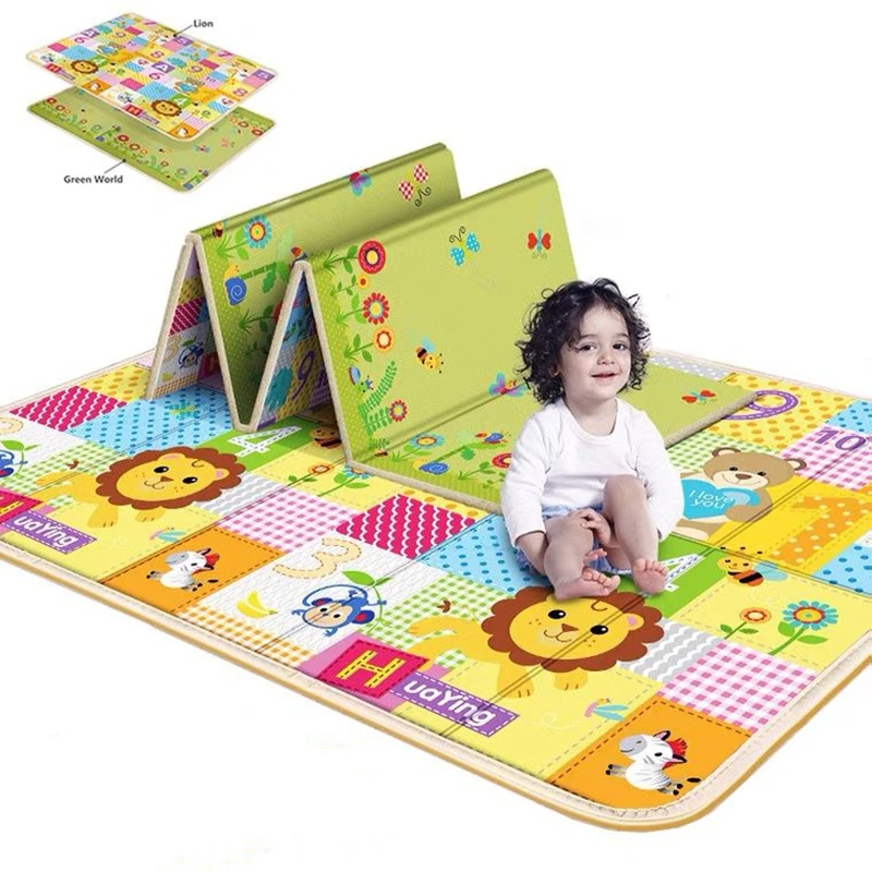 New Foldable Lightweight Baby Play Mat Waterproof Soft Cushion Portable Activity Mat Non-slip Thick One-piece Foam Crawling Mat