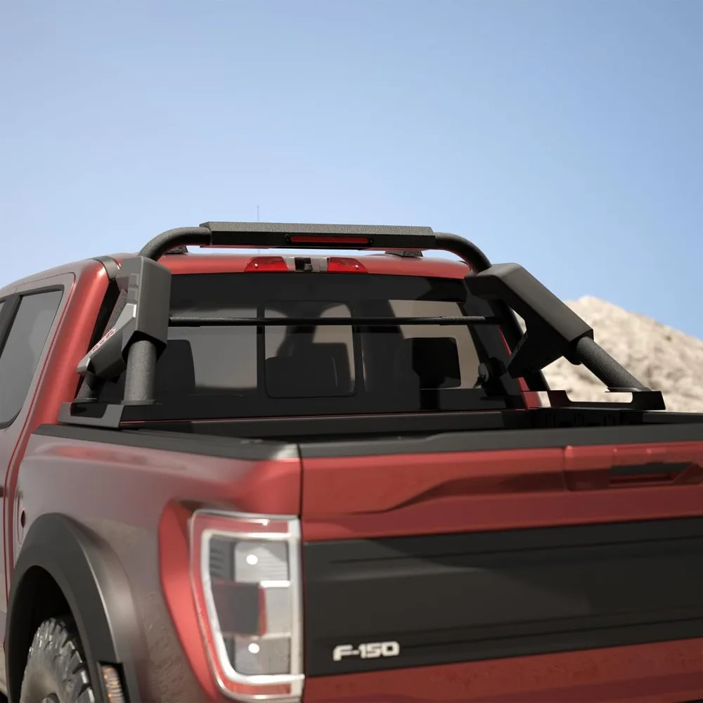 트럭 적재함 롤바, 포드 F-150/F-250/F-350, 램과 호환되는 픽업 트럭용 범용 스포츠 롤바 조절식 체이스 랙