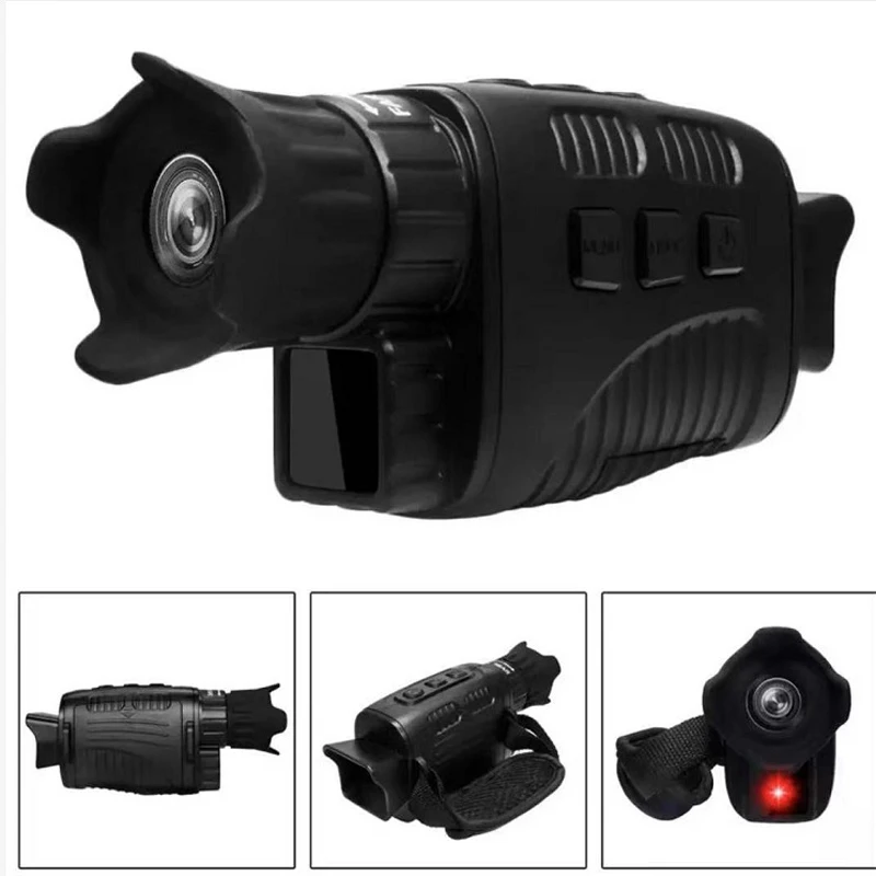 Digital Night Vision Viewfinder Device Monocular 1080P Device Infrared 5X Digital Zoom Sports Hunting Monocular Telescope Day