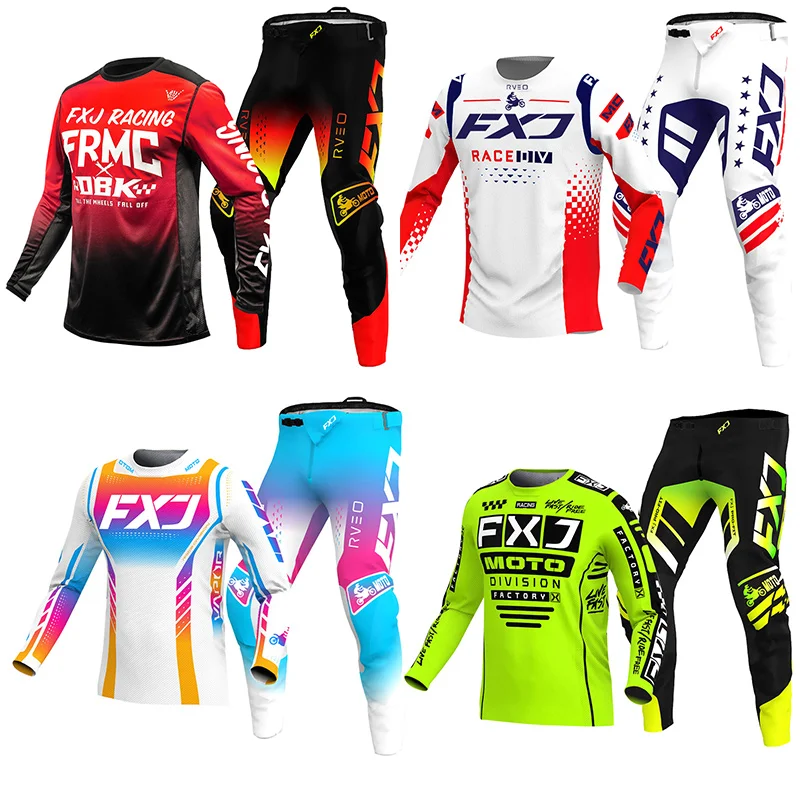 motocross gear set racing suit Off-road MX Enduro MOTO Mens Kits Women's Motorcycle Combo white Pink black red green