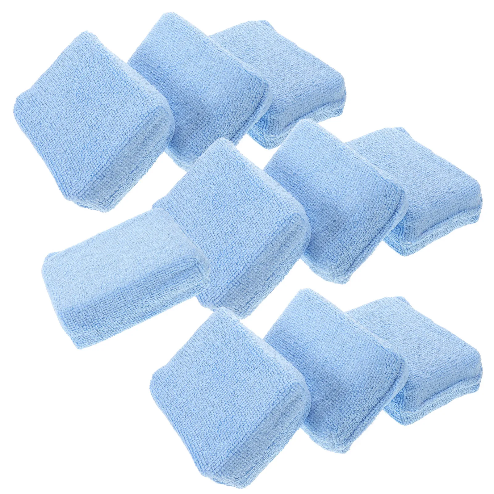 

10Pcs Car Waxing Blocks Rectangular Polisher Pads Efficient Cleaning Multifunctional Use Durable Wearresistant Car Maintenance
