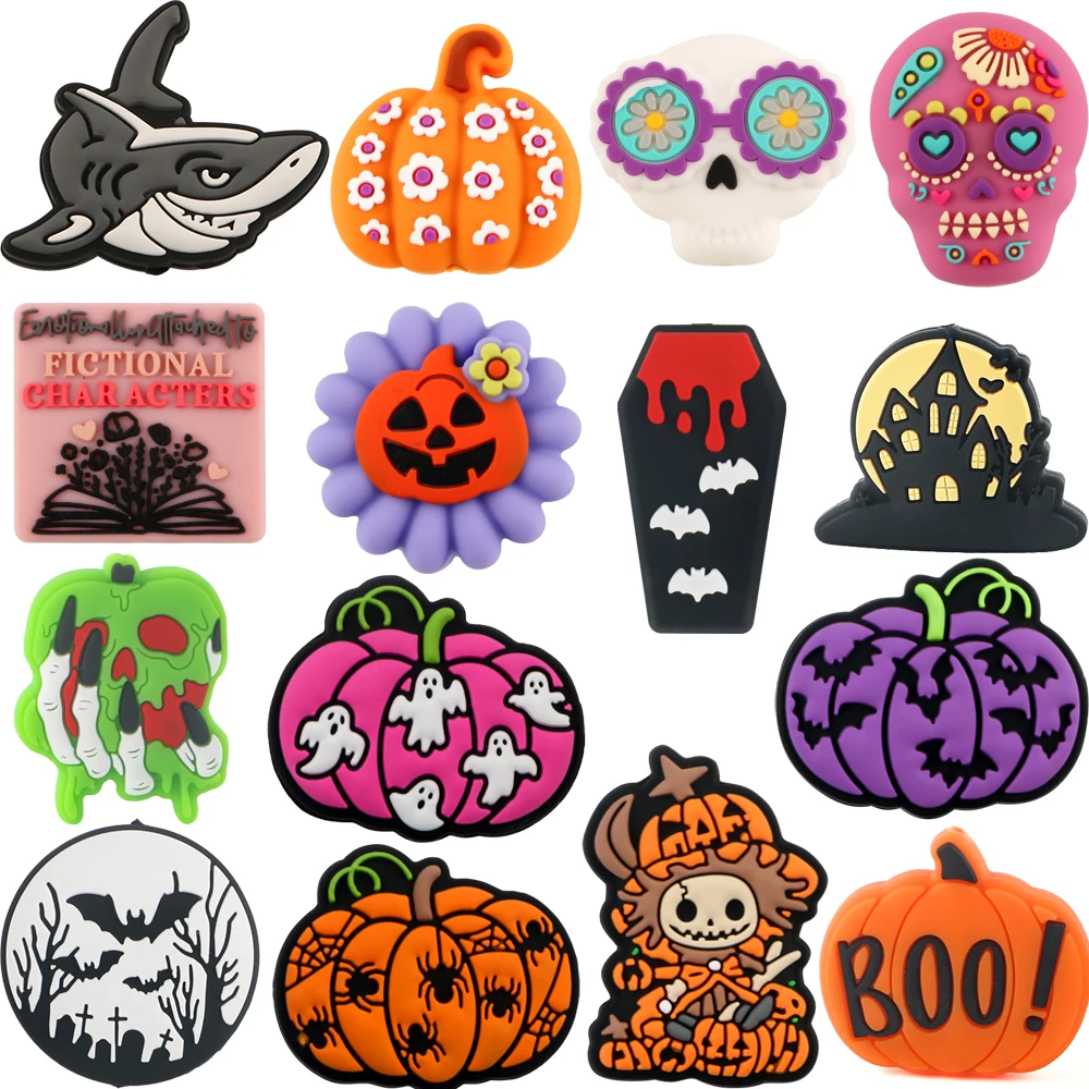 

20/50 Halloween New Focus Silicone Beads DIY Pen Keychain Bracelet Necklace Accessories