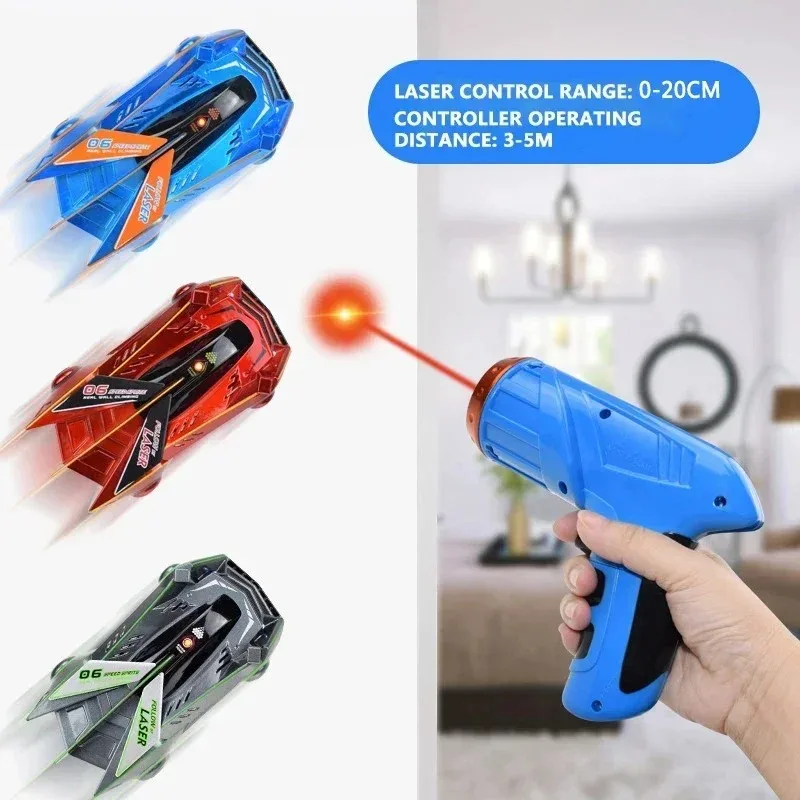 

2.4GHz light-following wall-climbing car, infrared sensing anti-gravity, children's electric remote-controlled toy racing car