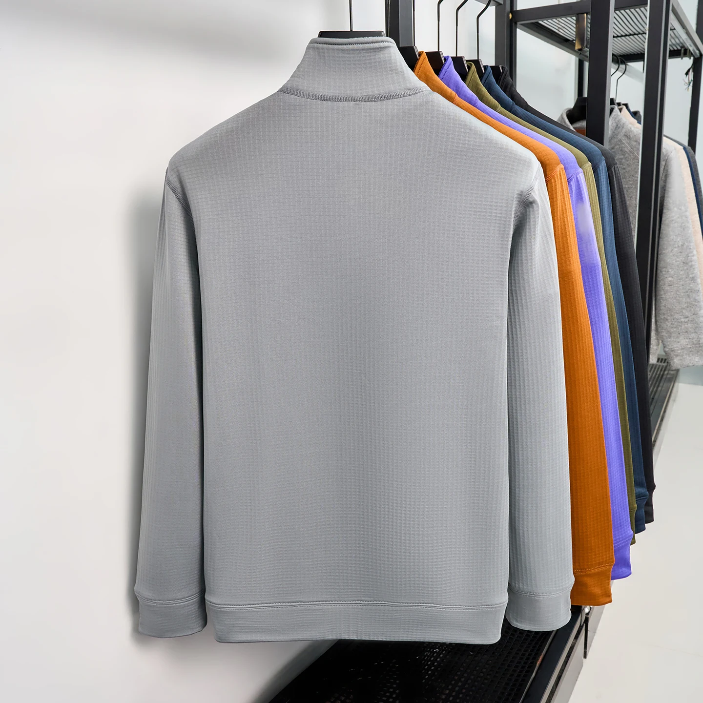 Luxusmarke Herren Jacke Designer neue Mode raffinierte Cartoon Muster Golf Freizeit weiche Komfort Reißverschluss Mantel – Detail 8